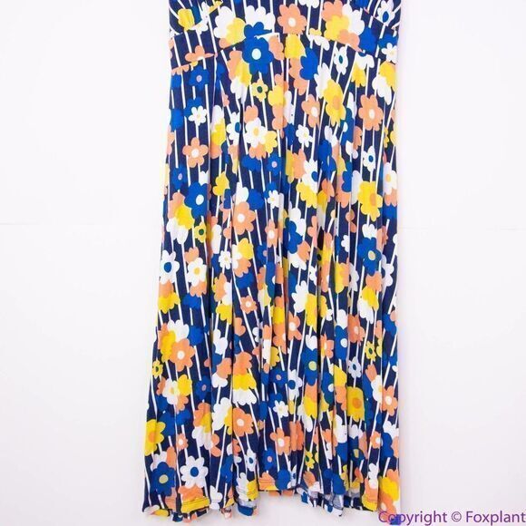 Modcloth Tie Back Floral Knit Midi‎ Dress, 2X - Picture 4 of 16